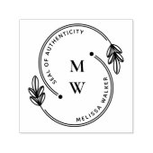 本物のモノグラムのアーティストシール セルフインキングスタンプ (デザイン)