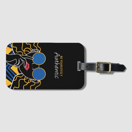 本物のラベル ラゲッジタグ (正面横)