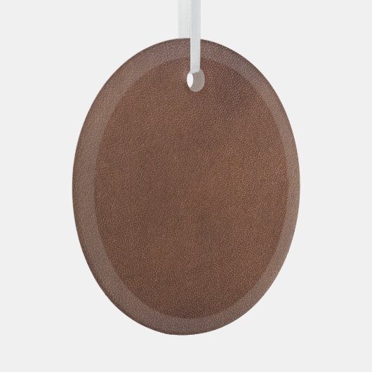 本物のレザーのテクスチャ、本物の背景。 ガラスオーナメント (正面右)