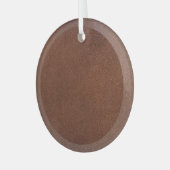 本物のレザーのテクスチャ、本物の背景。 ガラスオーナメント (正面左)