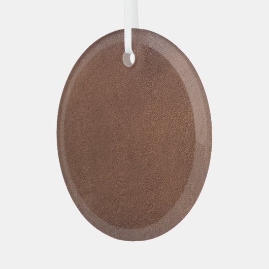 本物のレザーのテクスチャ、本物の背景。 ガラスオーナメント (正面左)