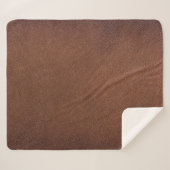 本物のレザーのテクスチャ、本物の背景。 シェルパブランケット (正面(横))