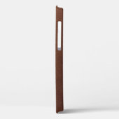 本物のレザーのテクスチャ、本物の背景。 Case-Mate iPhoneケース (裏面 / 左)