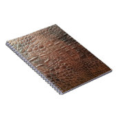 本物のレザーテクスチャバックグラウンドクローズアップ、エンボ ノートブック (右側)