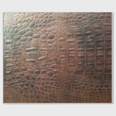 本物のレザーテクスチャバックグラウンドクローズアップ、エンボ ラッピングペーパー (フラット)