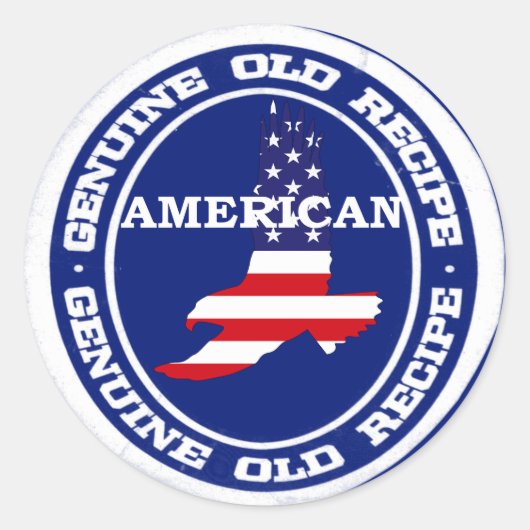 本物のレシピアメリカ ラウンドシール (正面)