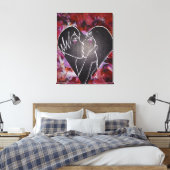 本物のロマンス キャンバスプリント (インサイチュ (寝室))