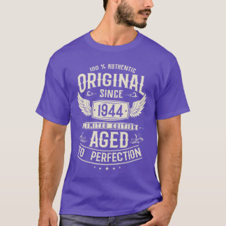 本物のヴィンテージ 1944年 誕生日ギフト プレゼント Tシャツ