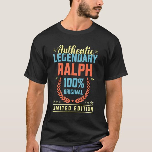 本物の伝説的ラルフオリジナルおもしろいネームフー Tシャツ (正面)