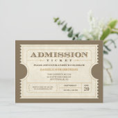 本物の入場のチケットの招待状 招待状 (スタンド正面)