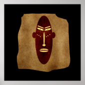 本物の初期の抽象芸術マスク ポスター (正面)