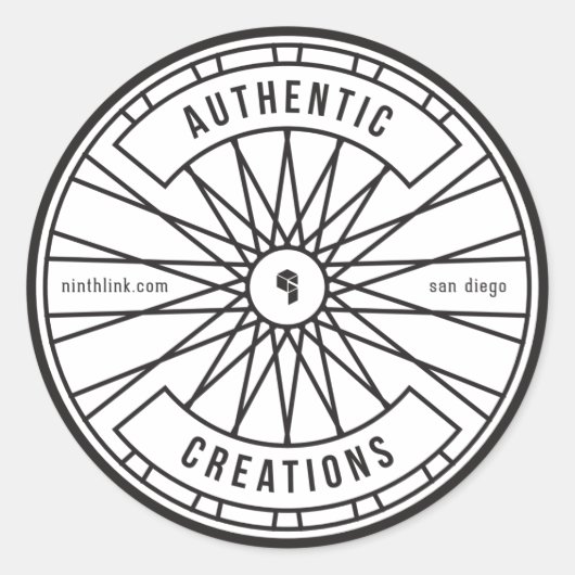 本物の創造 ラウンドシール (正面)