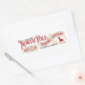 本物の北極はクリスマスプレゼントのステッカーを作った 長方形シール (封筒)