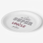 本物の叔父素晴らしがガラスのナプキンを撃った ペーパープレート (アングル)