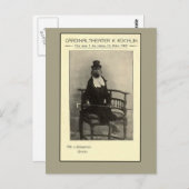 本物の奇妙さ – スーツを着たサル ポストカード (正面/裏面)