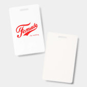 本物の女性 Tシャツ バッジ (正面＆裏面)