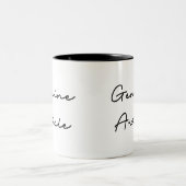 本物の引用 ツートーンマグカップ (中央)