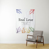 本物の愛の言葉と有名な名言の壁アート タペストリー (インサイチュ)