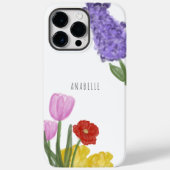 本物の手描き水彩色の花 Case-Mate iPhoneケース (裏面)