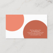 本物の手描き花 |パステル 名刺 (裏面)