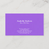 本物の手描き花 |水彩色 名刺 (裏面)