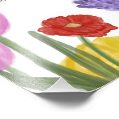 本物の手水色の花 フォトプリント (角)