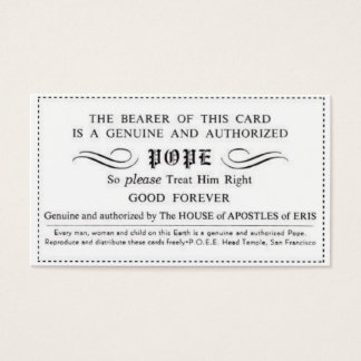 本物の教皇カード