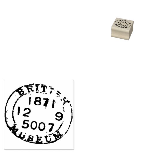 本物の日付博物館の文書シールのジャーナリング ラバースタンプ (押印)