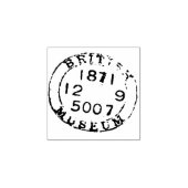 本物の日付博物館の文書シールのジャーナリング ラバースタンプ (インプリント)