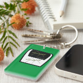 本物の木のアクリル湖 キーホルダー (正面右)