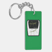 本物の木のアクリル湖 キーホルダー (正面左)