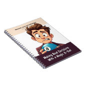 本物の本に見えるノートブック ノートブック (右側)