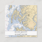 本物の海事をテーマにしたウェディングウェブサイト アナポリスMD エンクロージャーカード (裏面)