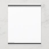 本物の男の会へのクラシックな招待状。フライヤー チラシ (裏面)