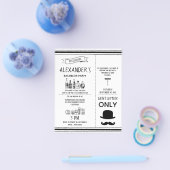 本物の男の会へのクラシックな招待状。フライヤー チラシ (シングル)