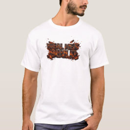 本物の男は溶岩の炎を纏う大工 Tシャツ