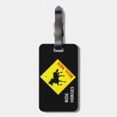 本物の男は馬に乗ってパーティー / ロデオ ラゲージ タグ (裏面縦)