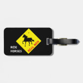 本物の男は馬に乗ってパーティー / ロデオ ラゲージ タグ (裏面横)