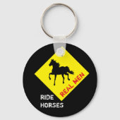 本物の男は馬に乗る & ブラックホースパーティー / ロデオ キーホルダー (裏面)