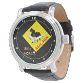 本物の男は馬に乗る & ブラックホースパーティー / ロデオ 腕時計 (アングル)