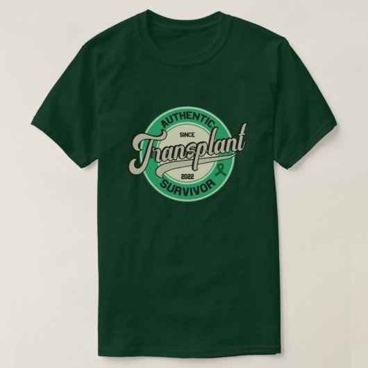 本物の移植生存者ヴィンテージデザインシャツ Tシャツ (デザイン正面)
