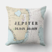 本物の航海のグラフ緯度FL クッション (正面)