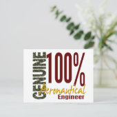 本物の航空技術者 ポストカード (スタンド正面)