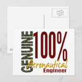 本物の航空技術者 ポストカード (正面/裏面)