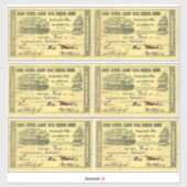 本物の英国の蒸気船パスヴィンテージ旅行 シール (シート)