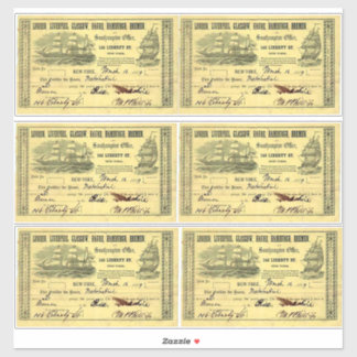 本物の英国の蒸気船パスヴィンテージ旅行 シール