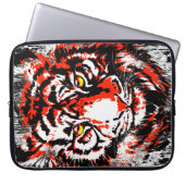 本物の赤いタイガーの頭 – Tiger Laptop Case ラップトップスリーブ (正面)