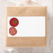 本物の赤いトマト ラベル (インサイチュ)