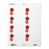 本物の赤いトマト ラベル (フルシート)