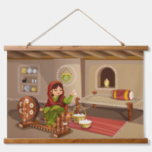 本物の農村ライフスタイルイラストレーション